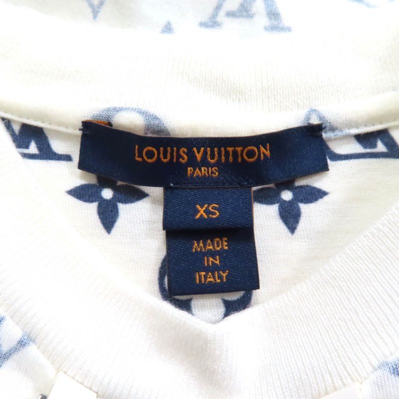 Louis Vuitton 100% Cotton Monogram Chain Decoration Crew Neck Short Sleeve