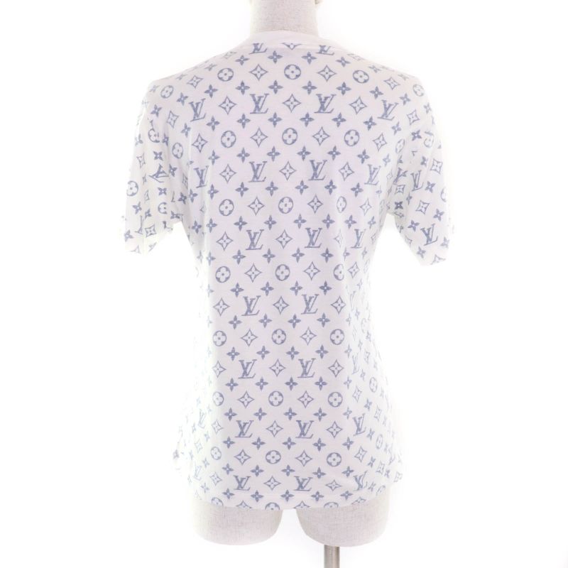 Louis Vuitton 100% Cotton Monogram Chain Decoration Crew Neck Short Sleeve