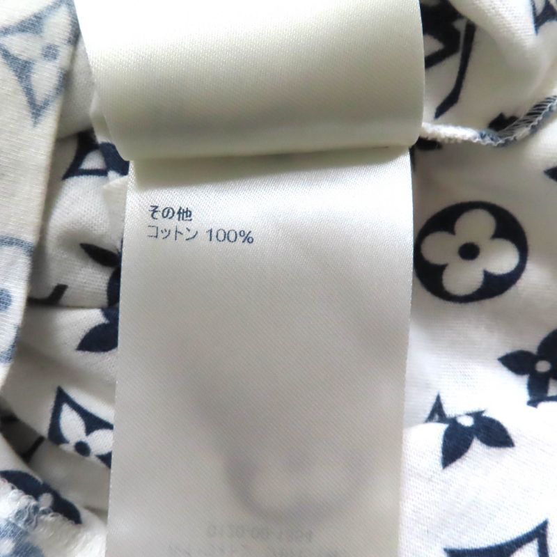 Louis Vuitton 100% Cotton Monogram Chain Decoration Crew Neck Short Sleeve