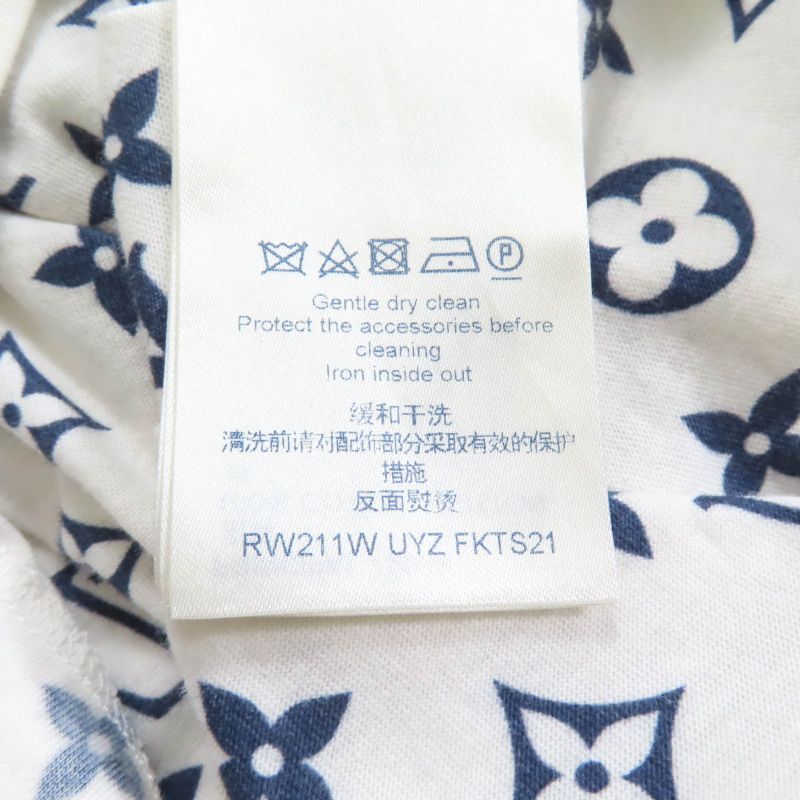 Louis Vuitton 100% Cotton Monogram Chain Decoration Crew Neck Short Sleeve