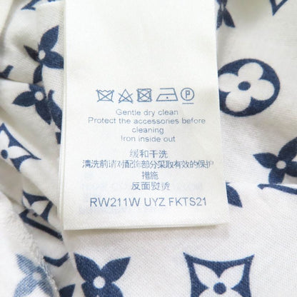 Louis Vuitton 100% Cotton Monogram Chain Decoration Crew Neck Short Sleeve