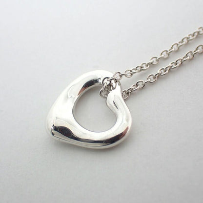 Tiffany & Co/ag925/open Heart/pendant /necklace //j56-10