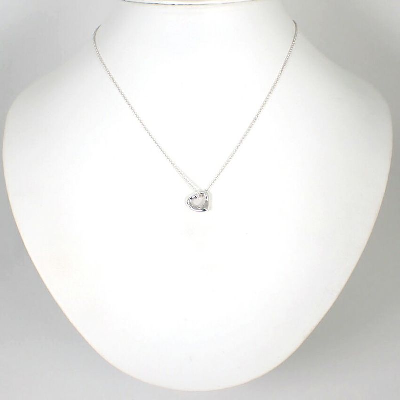 Tiffany & Co/ag925/open Heart/pendant /necklace //j56-10