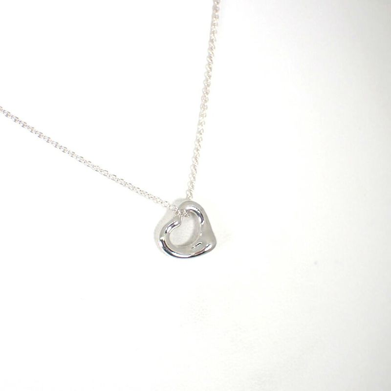 Tiffany & Co/ag925/open Heart/pendant /necklace //j56-10