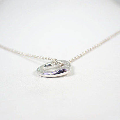 Tiffany & Co/ag925/open Heart/pendant /necklace //j56-10