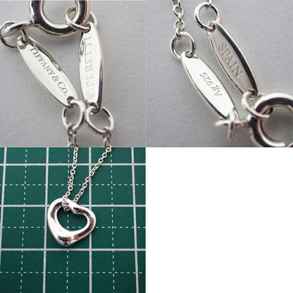 Tiffany & Co/ag925/open Heart/pendant /necklace //j56-10