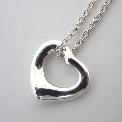 Tiffany & Co/ag925/open Heart/pendant /necklace //j56-10