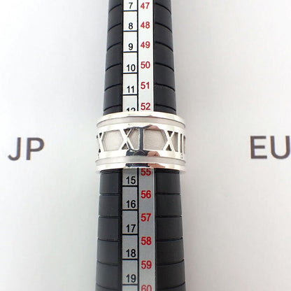 Tiffany & Co 925 Atlas Wide Ring / Size 14 / J45-1