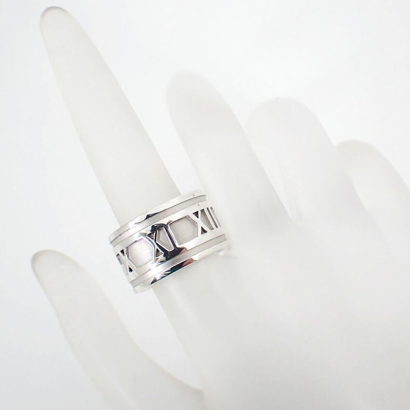 Tiffany & Co 925 Atlas Wide Ring / Size 14 / J45-1