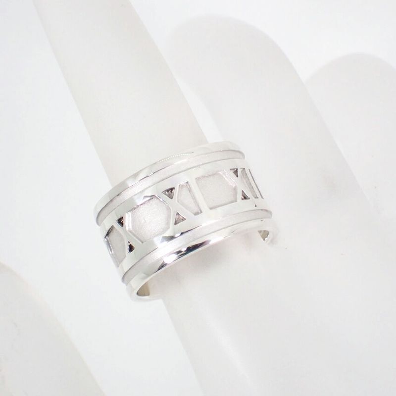 Tiffany & Co 925 Atlas Wide Ring / Size 14 / J45-1