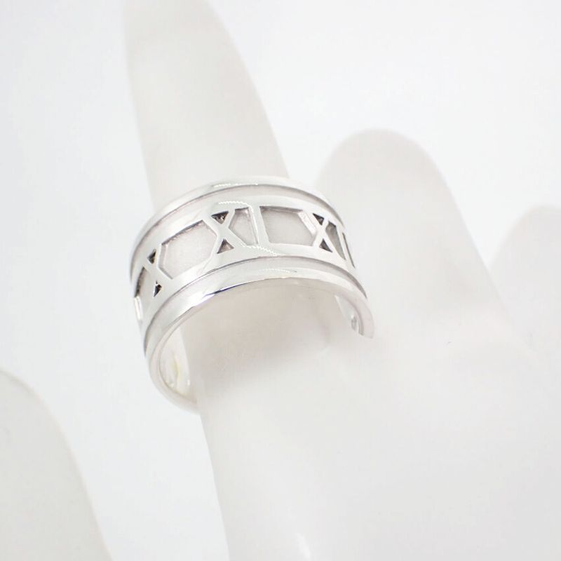 Tiffany & Co 925 Atlas Wide Ring / Size 14 / J45-1