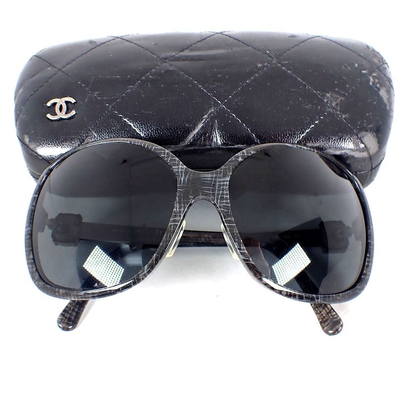 Chanel Vintage Coco Mark Sunglasses / B53-40