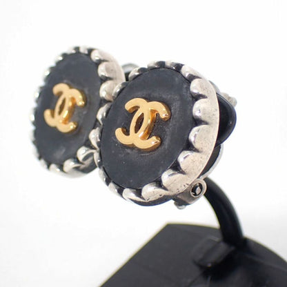 Chanel Vintage Coco Mark Earrings //j2-2