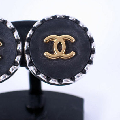 Chanel Vintage Coco Mark Earrings //j2-2