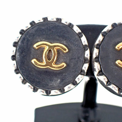 Chanel Vintage Coco Mark Earrings //j2-2