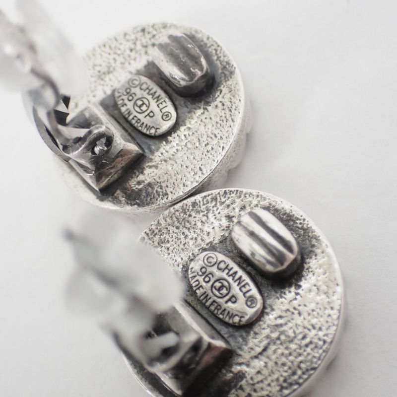 Chanel Vintage Coco Mark Earrings //j2-2