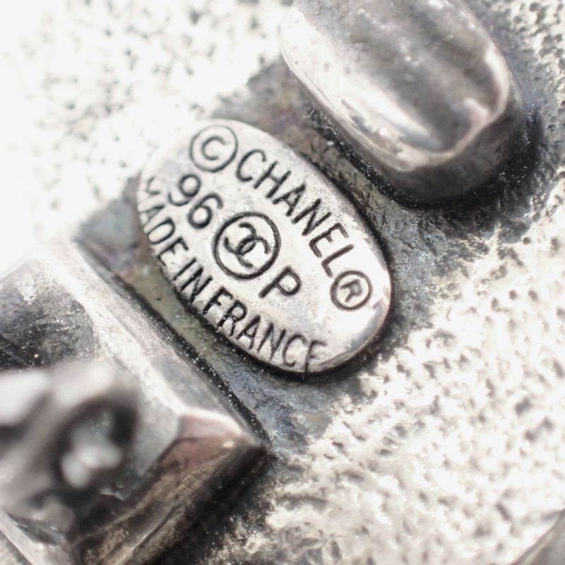 Chanel Vintage Coco Mark Earrings //j2-2