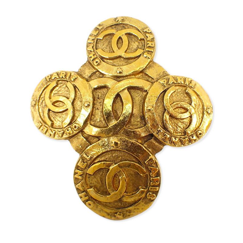 Chanel Cross Brooch//j67-9