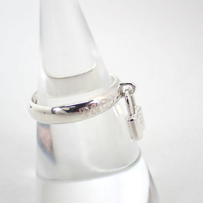 Tiffany & Co 925 1837 Cadenas Ring / Size 12.5 / J76-64