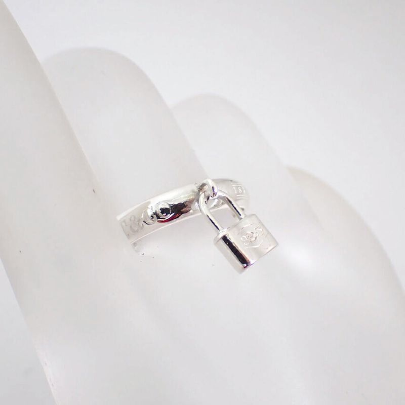 Tiffany & Co 925 1837 Cadenas Ring / Size 12.5 / J76-64