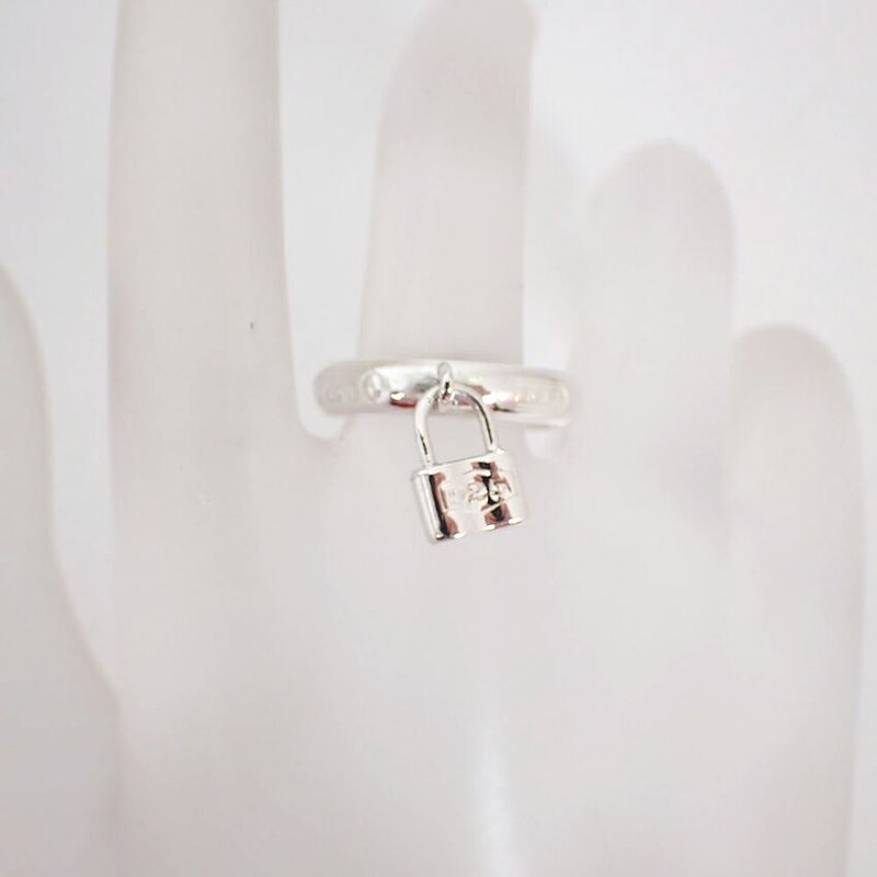 Tiffany & Co 925 1837 Cadenas Ring / Size 12.5 / J76-64