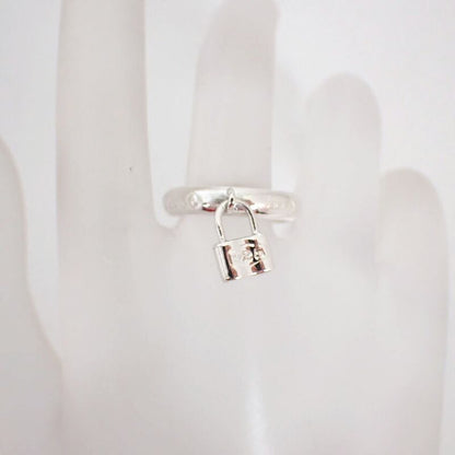 Tiffany & Co 925 1837 Cadenas Ring / Size 12.5 / J76-64