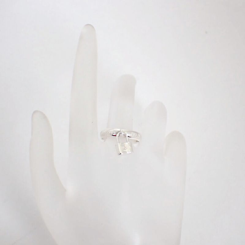 Tiffany & Co 925 1837 Cadenas Ring / Size 12.5 / J76-64
