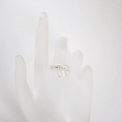 Tiffany & Co 925 1837 Cadenas Ring / Size 12.5 / J76-64