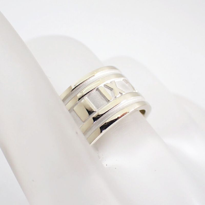Tiffany & Co 925 Atlas Wide Ring / Size 8 / J80-12