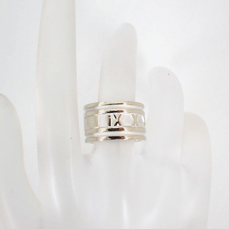 Tiffany & Co 925 Atlas Wide Ring / Size 8 / J80-12
