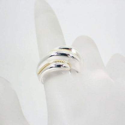 Tiffany & Co 925/750 Twisted Ring / #10/j69-3