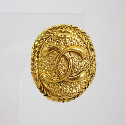 Chanel Gold Coco Mark Earrings //j72-23