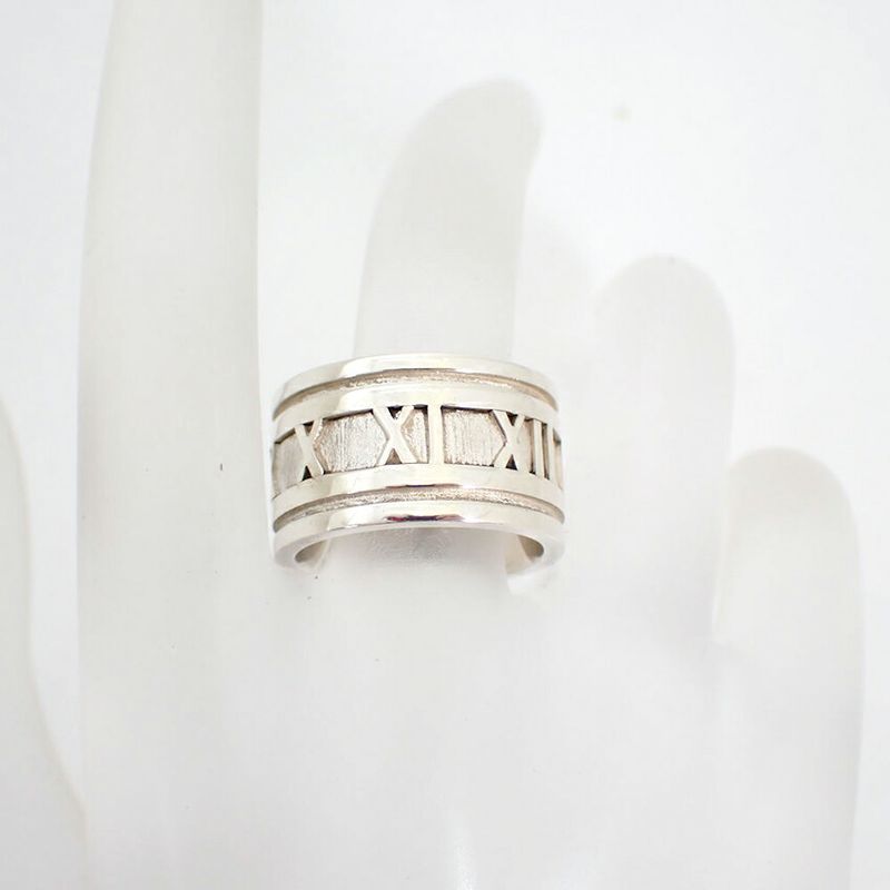 Tiffany & Co 925 Atlas Wide Ring / Size 13 / J73-31