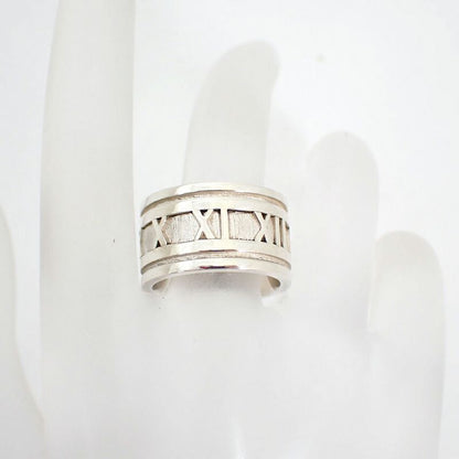 Tiffany & Co 925 Atlas Wide Ring / Size 13 / J73-31