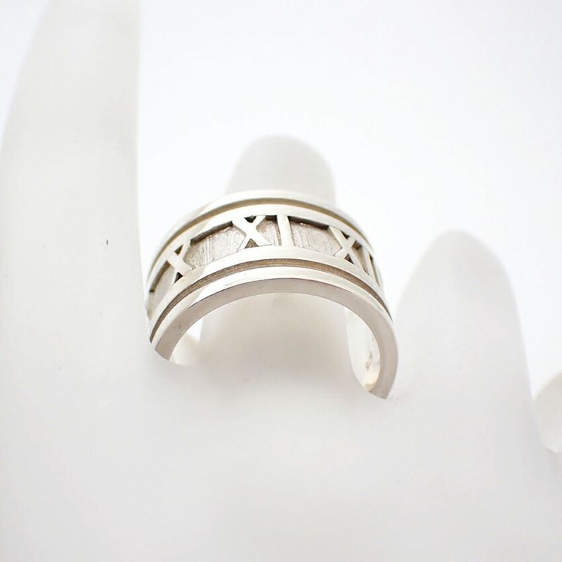 Tiffany & Co 925 Atlas Wide Ring / Size 13 / J73-31