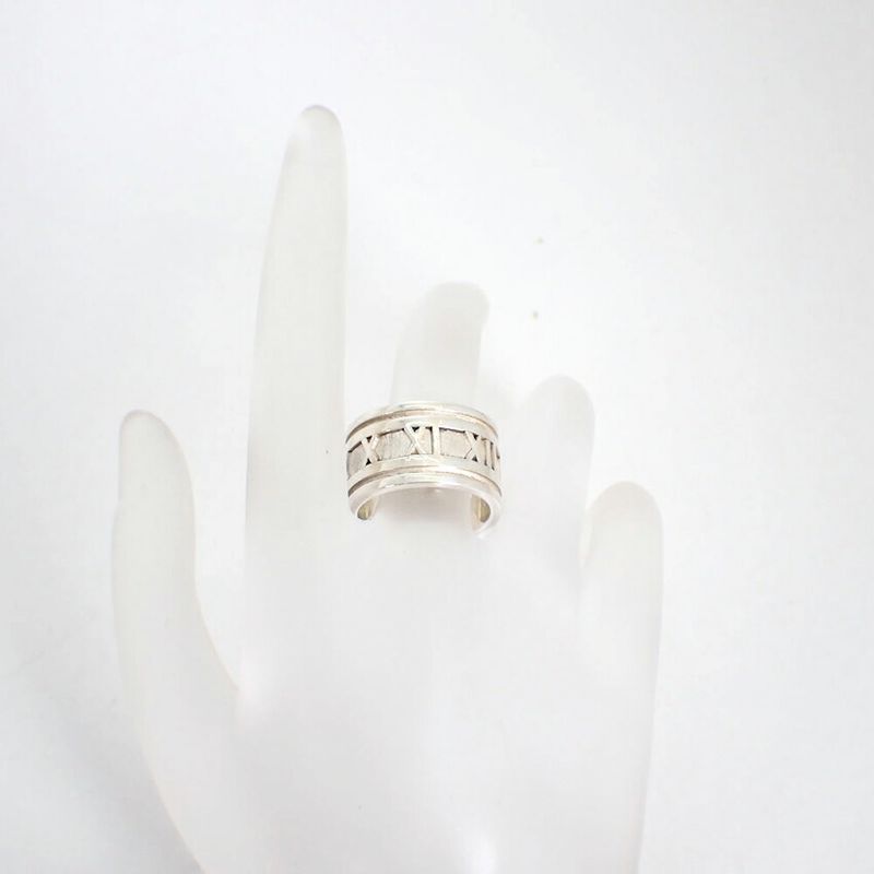 Tiffany & Co 925 Atlas Wide Ring / Size 13 / J73-31