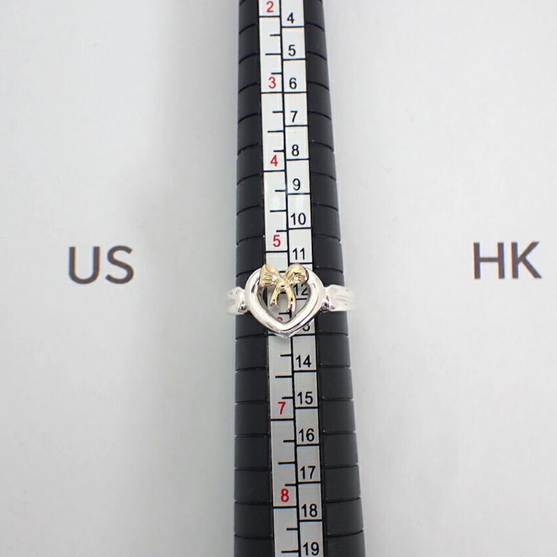 Tiffany & Co / 925 / 750 / Ribbon / Heart / Ring / No.11 / J78-81