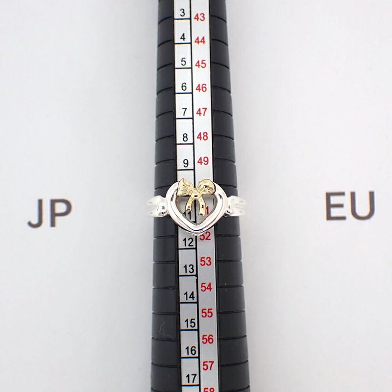 Tiffany & Co / 925 / 750 / Ribbon / Heart / Ring / No.11 / J78-81