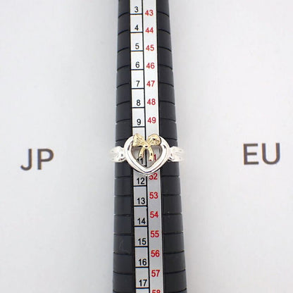 Tiffany & Co / 925 / 750 / Ribbon / Heart / Ring / No.11 / J78-81