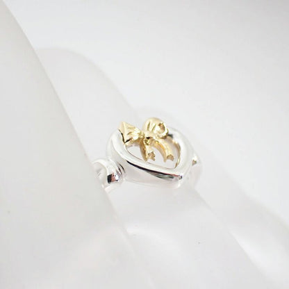Tiffany & Co / 925 / 750 / Ribbon / Heart / Ring / No.11 / J78-81