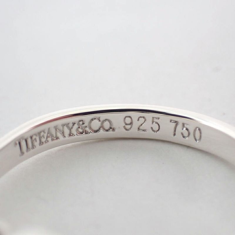 Tiffany & Co 925/750 Love Knot Combination Ring Size 12/j68-3