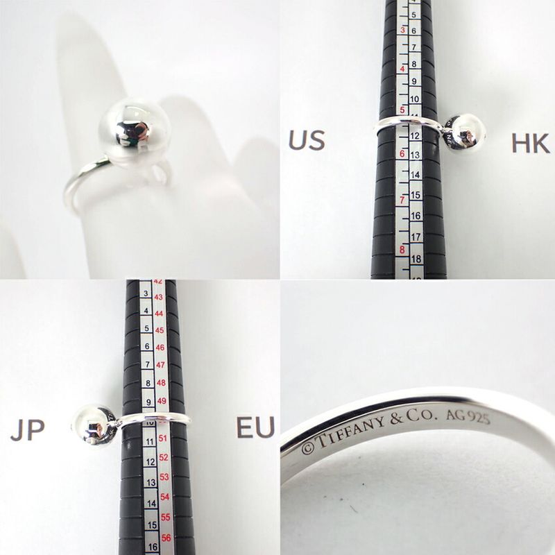 Tiffany & Co 925 Hardware Ball Ring / #10/j68-1