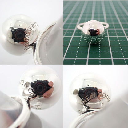 Tiffany & Co 925 Hardware Ball Ring / #10/j68-1