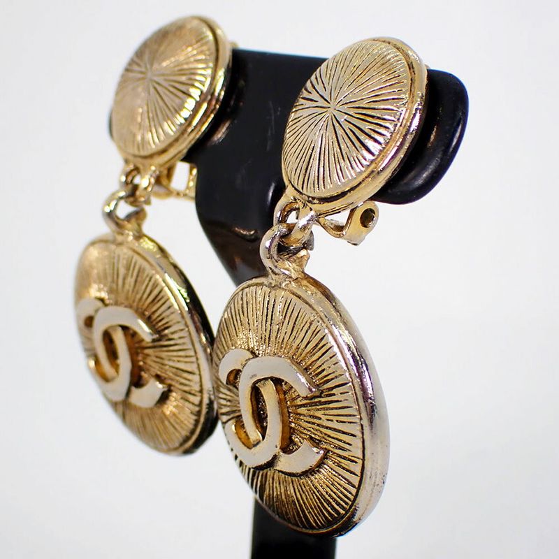 Chanel / Coco Mark / Vintage / Earring //j79-7