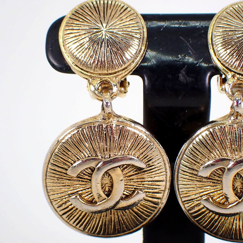 Chanel / Coco Mark / Vintage / Earring //j79-7