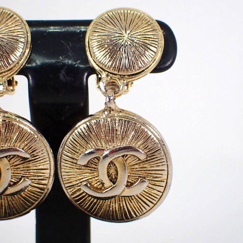 Chanel / Coco Mark / Vintage / Earring //j79-7