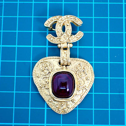 Chanel Colored Stone Brooch//j74-40