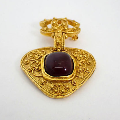 Chanel Colored Stone Brooch//j74-40