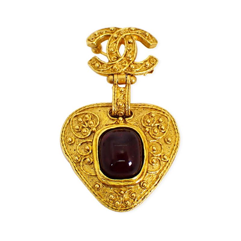 Chanel Colored Stone Brooch//j74-40
