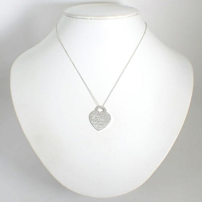 Tiffany & Co 925 Notes Heart Pendant /necklace //j74-49